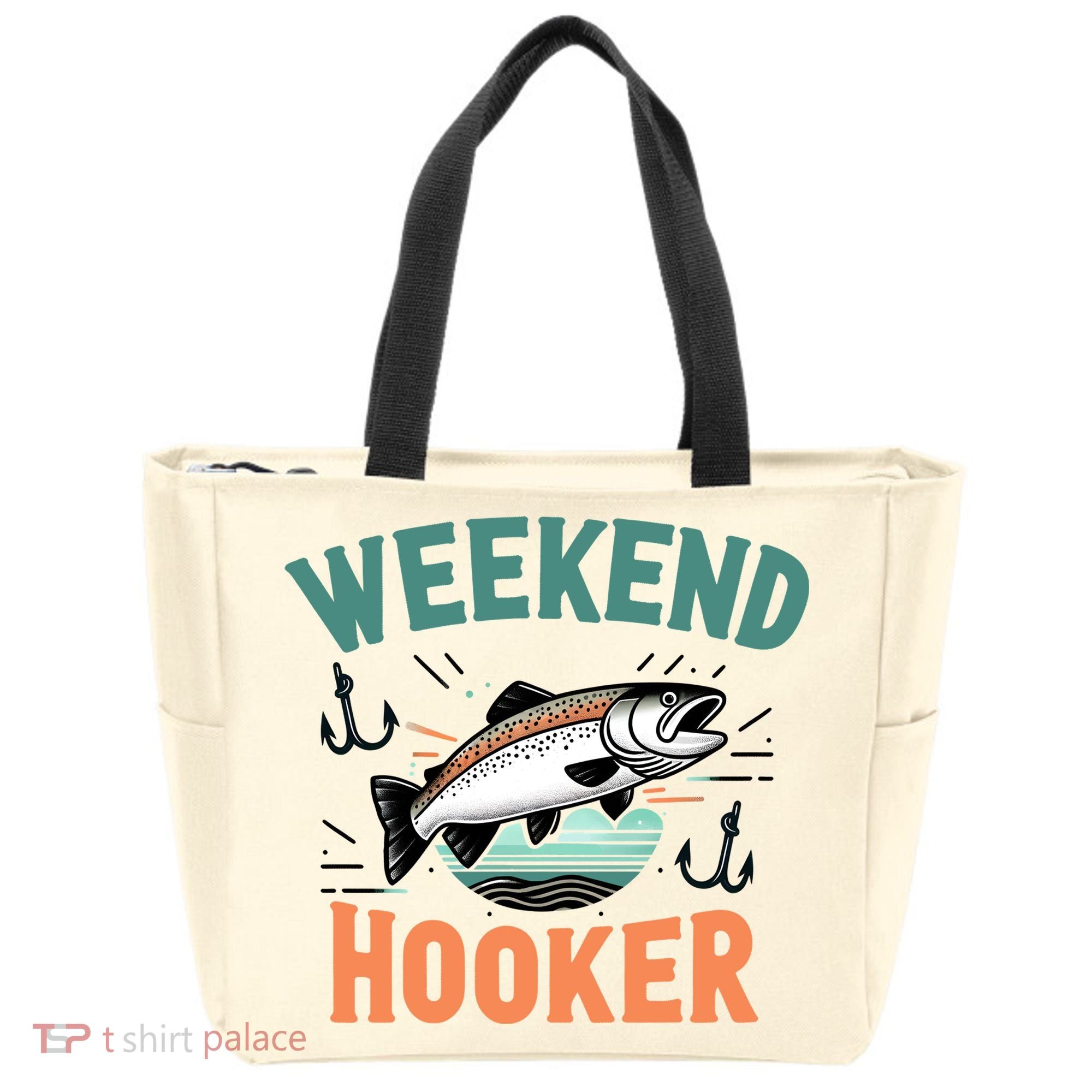 Weekend Hooker Fishing Tote Bag