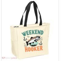 Weekend Hooker Fishing Tote Bag thumb 2