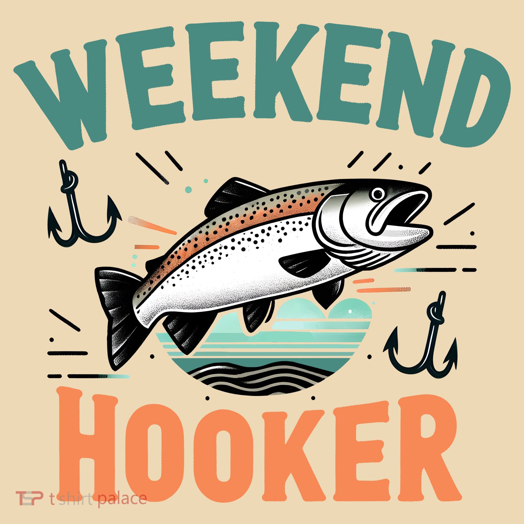 Weekend Hooker Fishing Tote Bag