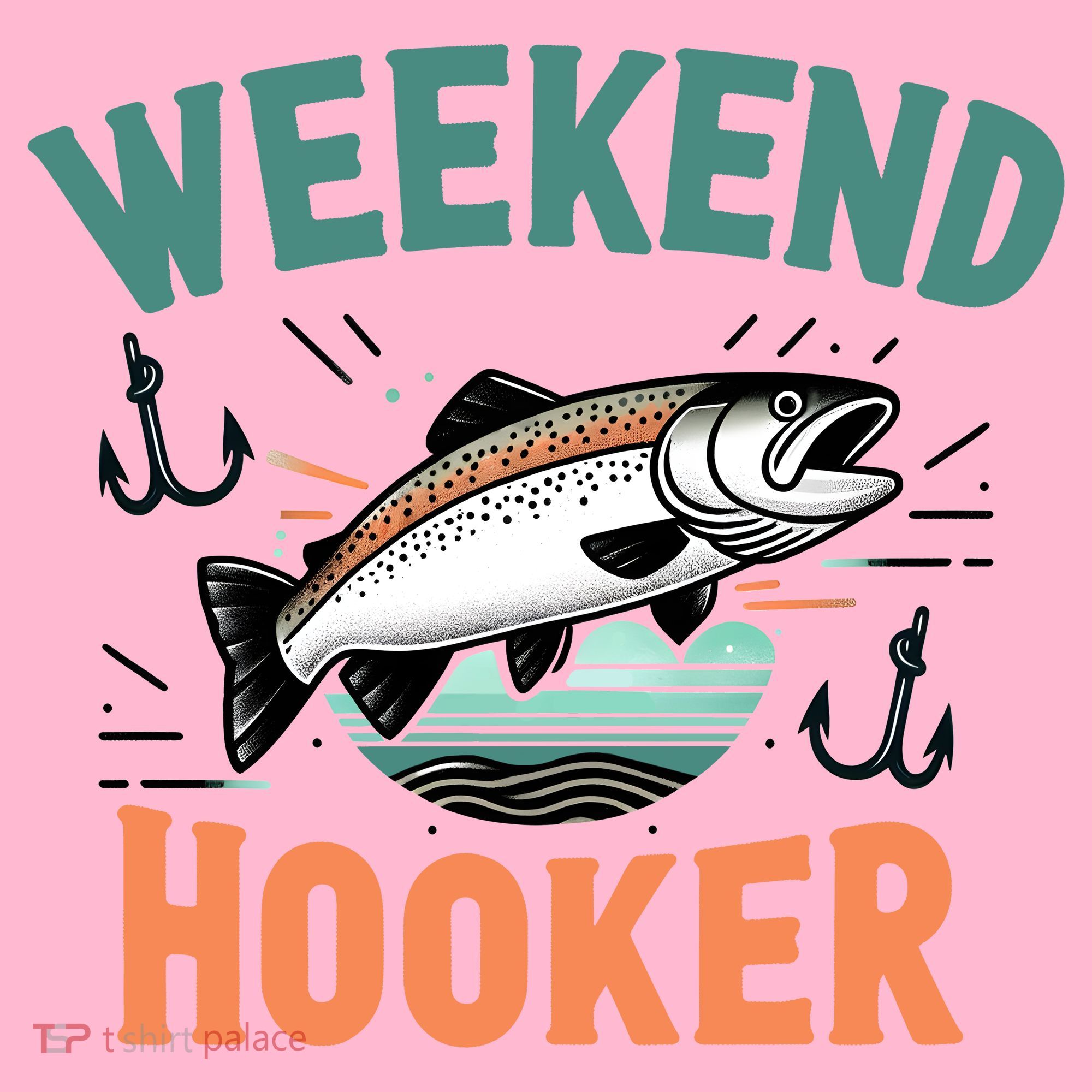 Weekend Hooker Fishing Coaster
