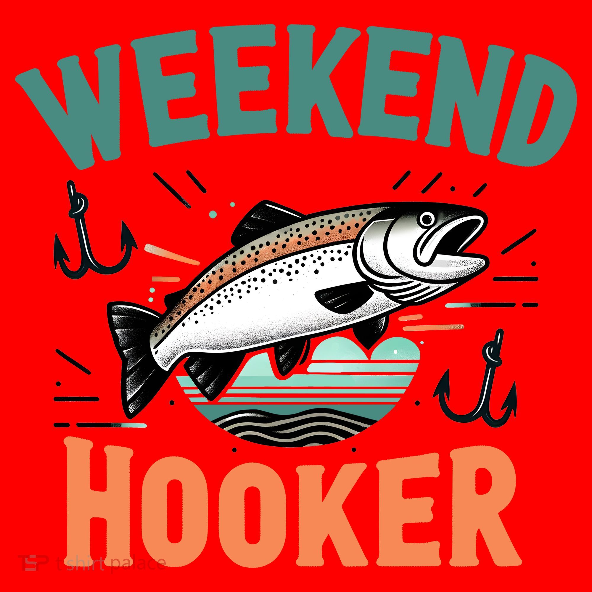 Weekend Hooker Fishing Santa Hat
