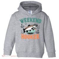 Weekend Hooker Fishing Toddler Hoodie thumb 0