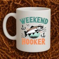 Weekend Hooker Fishing Coffee Mug thumb 2