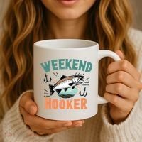 Weekend Hooker Fishing Coffee Mug thumb 3
