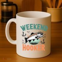 Weekend Hooker Fishing Coffee Mug thumb 4