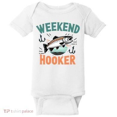 Weekend Hooker Fishing Baby Bodysuit