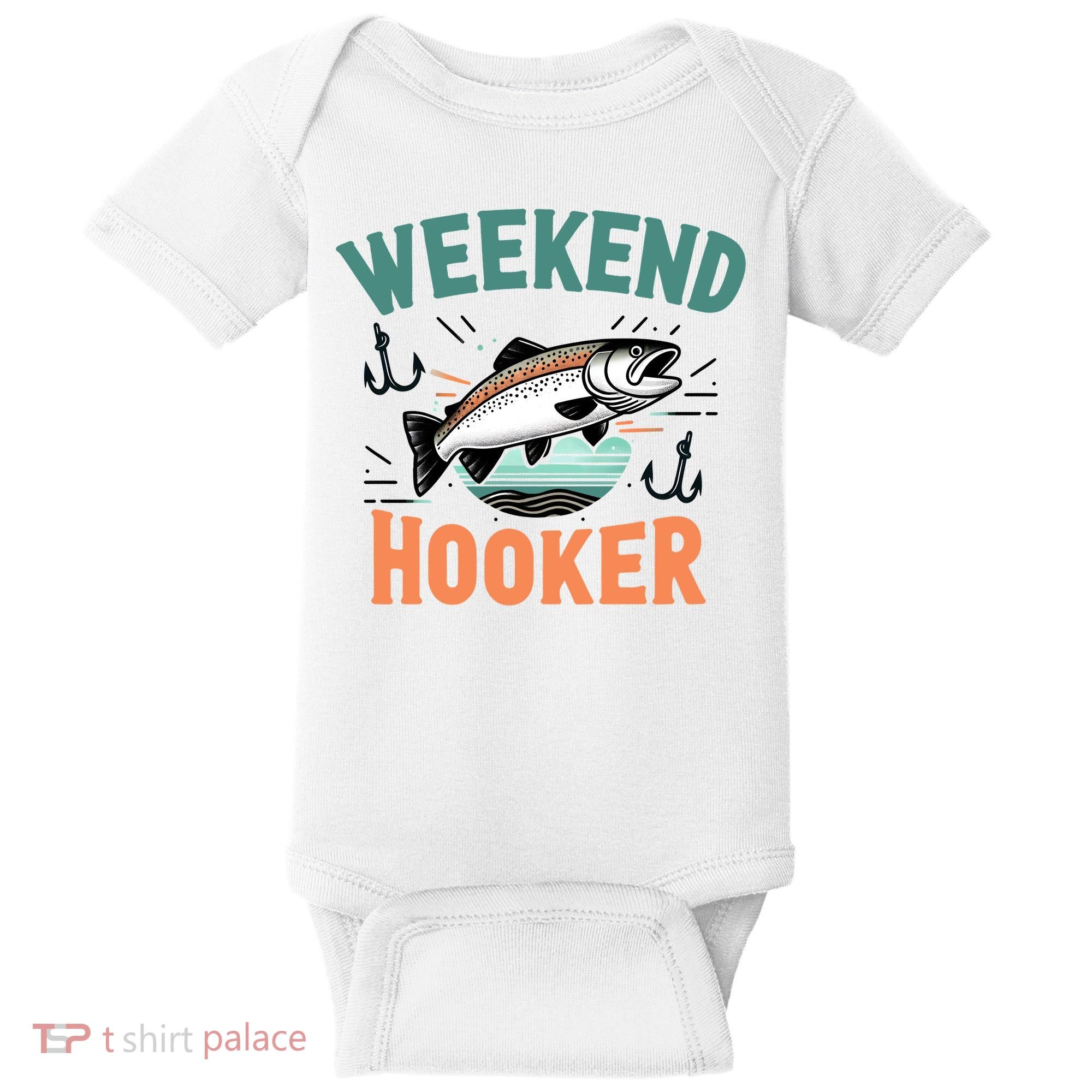 Weekend Hooker Fishing Baby Bodysuit