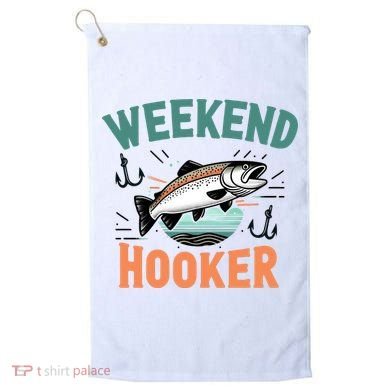 Weekend Hooker Fishing Golf Towel