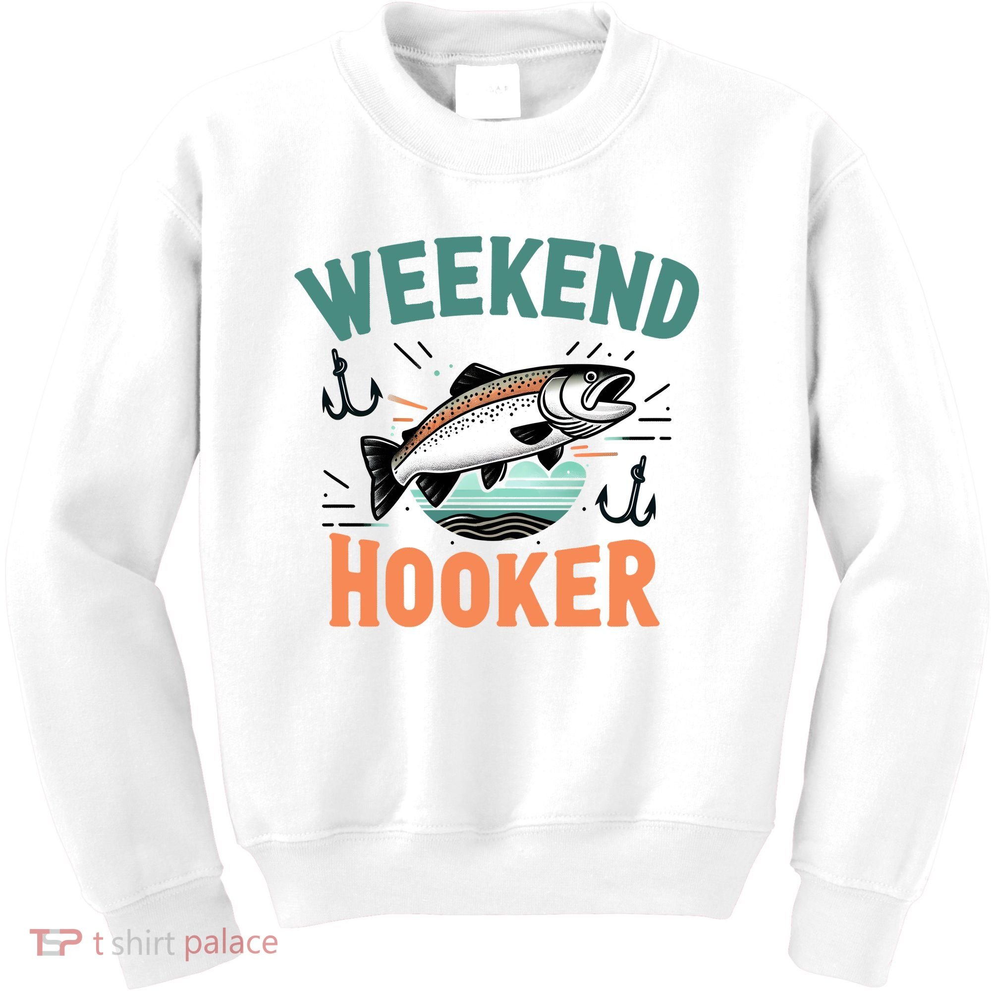Weekend Hooker Fishing Kids Sweatshirt
