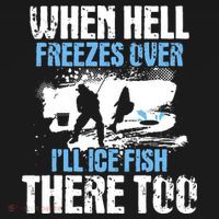 When Hell Freezes Over I'll Ice Fish There - Ice Fishing Women's Tank Top thumb 5