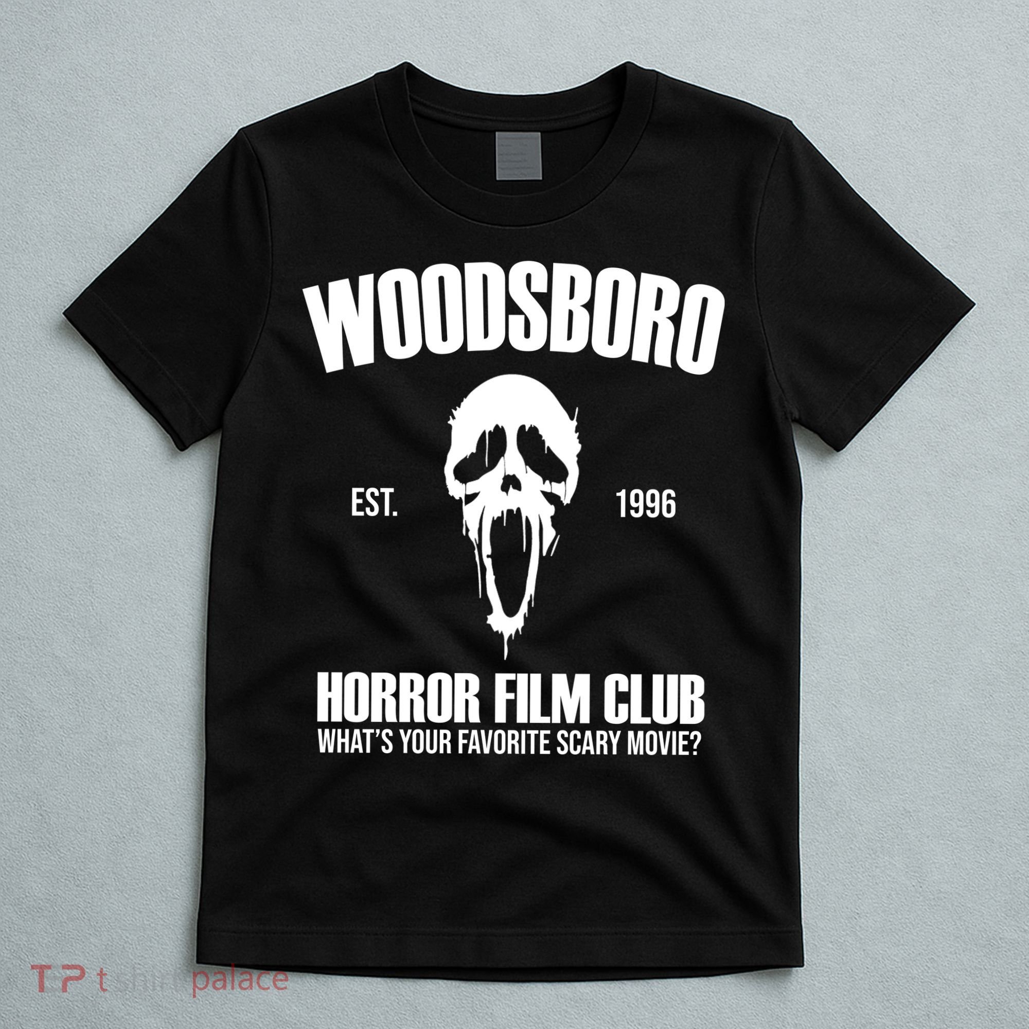 Woodsboro Horror Film Club Scary Movie T-Shirt