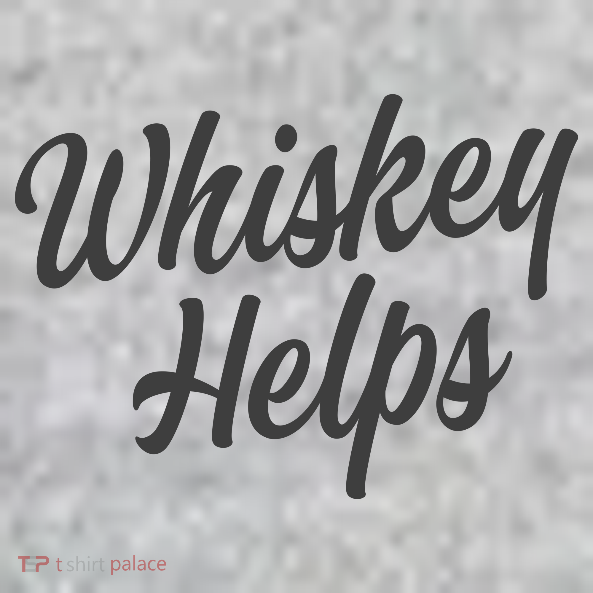 Whiskey Helps Funny The Baniff Cuffed Pom Beanie