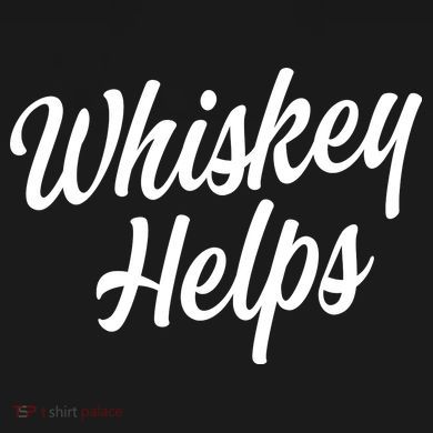 Whiskey Helps Funny Hooded Wearable Blanket