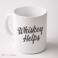 Whiskey Helps Funny Coffee Mug thumb 0