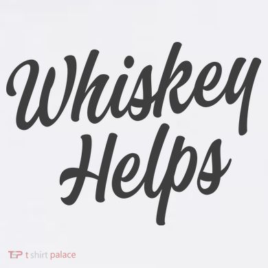 Whiskey Helps Funny 11oz C Handle Ceramic Mug
