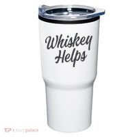 Whiskey Helps Funny Tumbler thumb 0