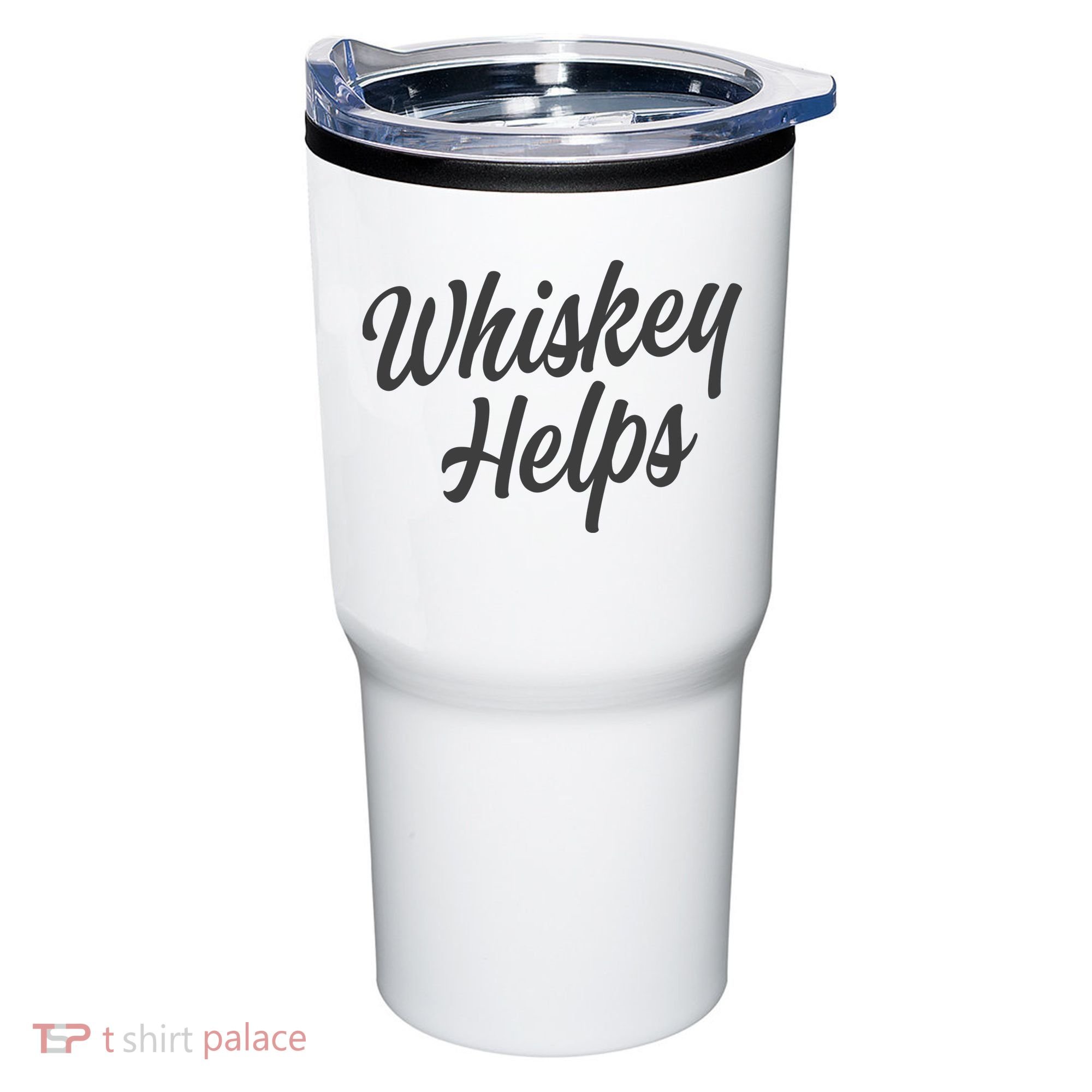 Whiskey Helps Funny Tumbler