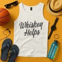 Whiskey Helps Funny Tank Top thumb 4