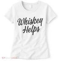 Whiskey Helps Funny Women's T-Shirt thumb 0