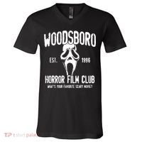 Woodsboro Horror Film Club V-Neck T-Shirt thumb 0