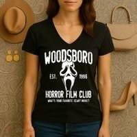 Woodsboro Horror Film Club Women's V-Neck T-Shirt thumb 3
