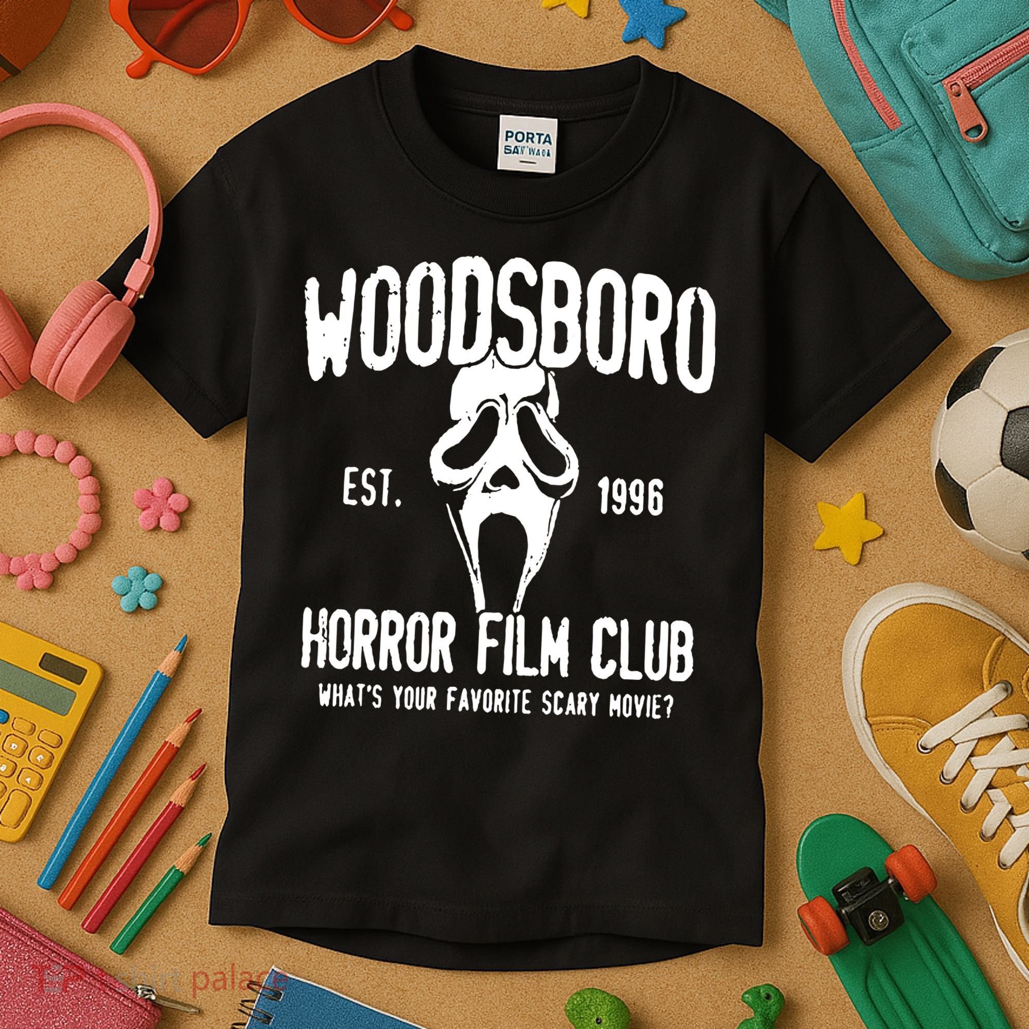 Woodsboro Horror Film Club Kids T-Shirt