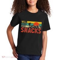 Will Hike For Snacks Funny Hiking Outdoor Mountain Kids T-Shirt thumb 2