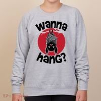 Wanna Hang Funny Bat Women's Sweatshirt thumb 0