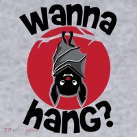 Wanna Hang Funny Bat Women's Sweatshirt thumb 2