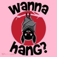 Wanna Hang Funny Bat Coaster thumb 2