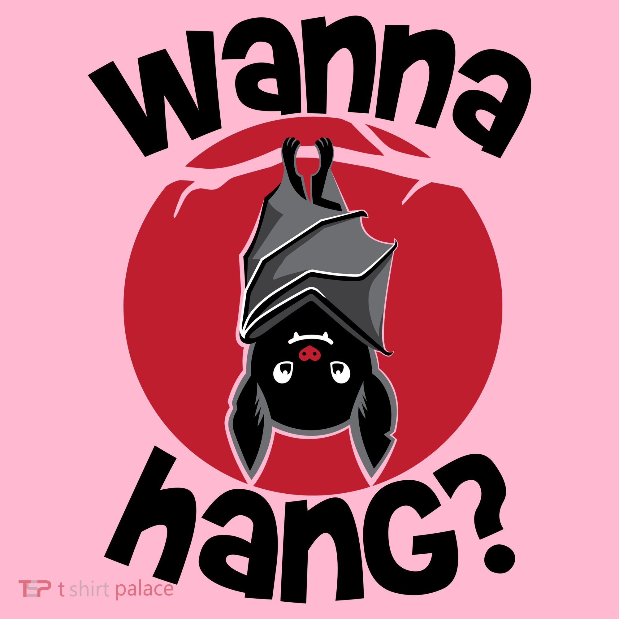 Wanna Hang Funny Bat Coaster