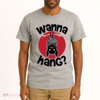 Wanna Hang Funny Bat Tall T-Shirt thumb 2
