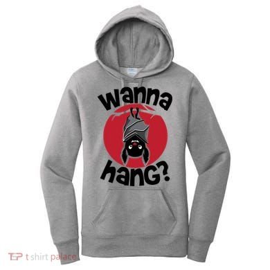Wanna Hang Funny Bat Women's Hoodie