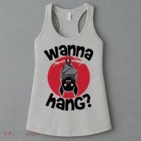 Wanna Hang Funny Bat Women's Tank Top thumb 3