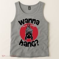Wanna Hang Funny Bat Tank Top thumb 2