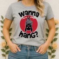 Wanna Hang Funny Bat Women's T-Shirt thumb 2