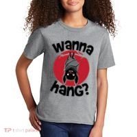 Wanna Hang Funny Bat Kids T-Shirt thumb 2