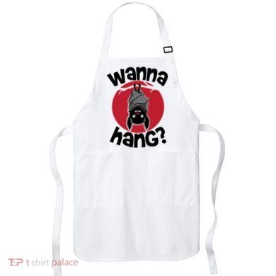 Wanna Hang Funny Bat Apron