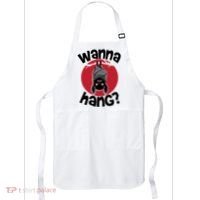 Wanna Hang Funny Bat Apron thumb 0