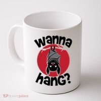 Wanna Hang Funny Bat Coffee Mug thumb 0