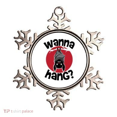 Wanna Hang Funny Bat Ornament