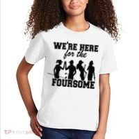 We're Here For The Foursome Funny Sarcasm Golf Lover Golfer Kids T-Shirt thumb 2