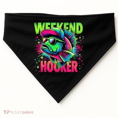 Weekend Hooker Funny Fish USA-Made Doggie Bandana