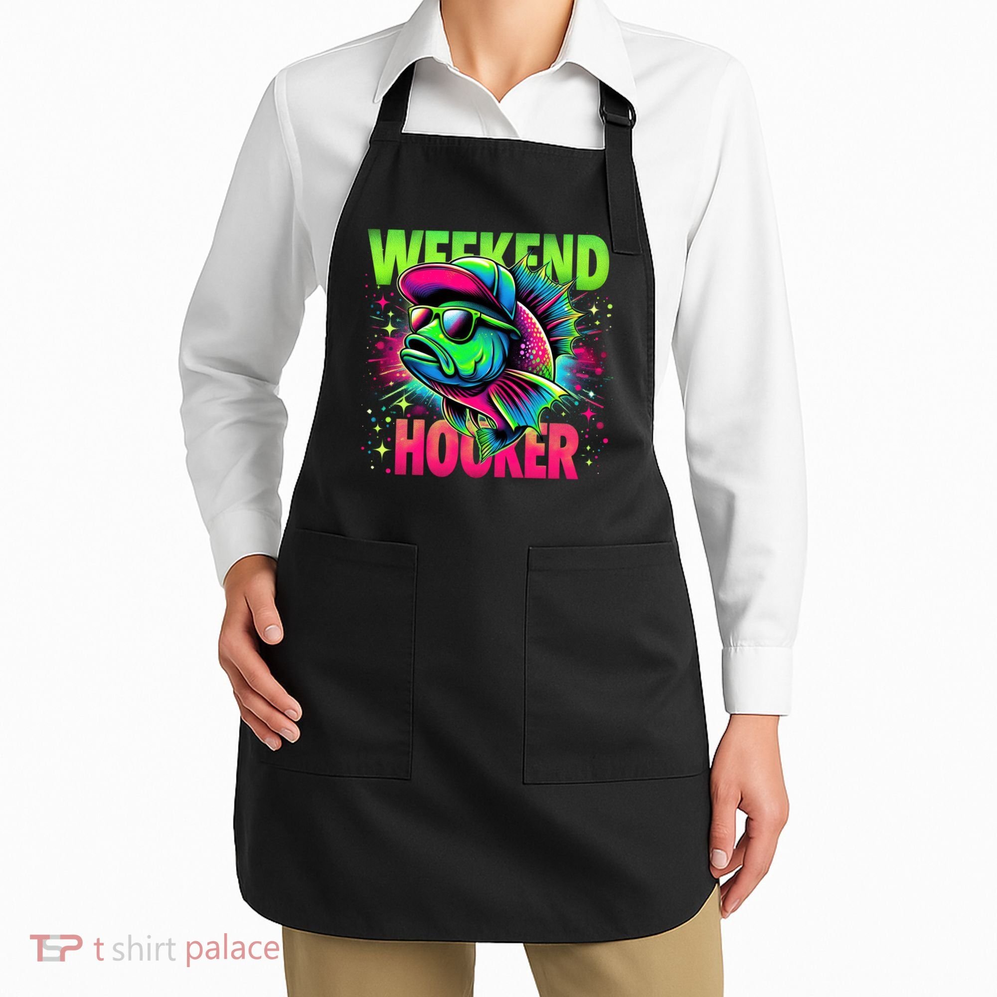 Weekend Hooker Funny Fish Apron