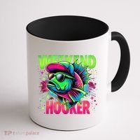 Weekend Hooker Funny Fish Coffee Mug thumb 1