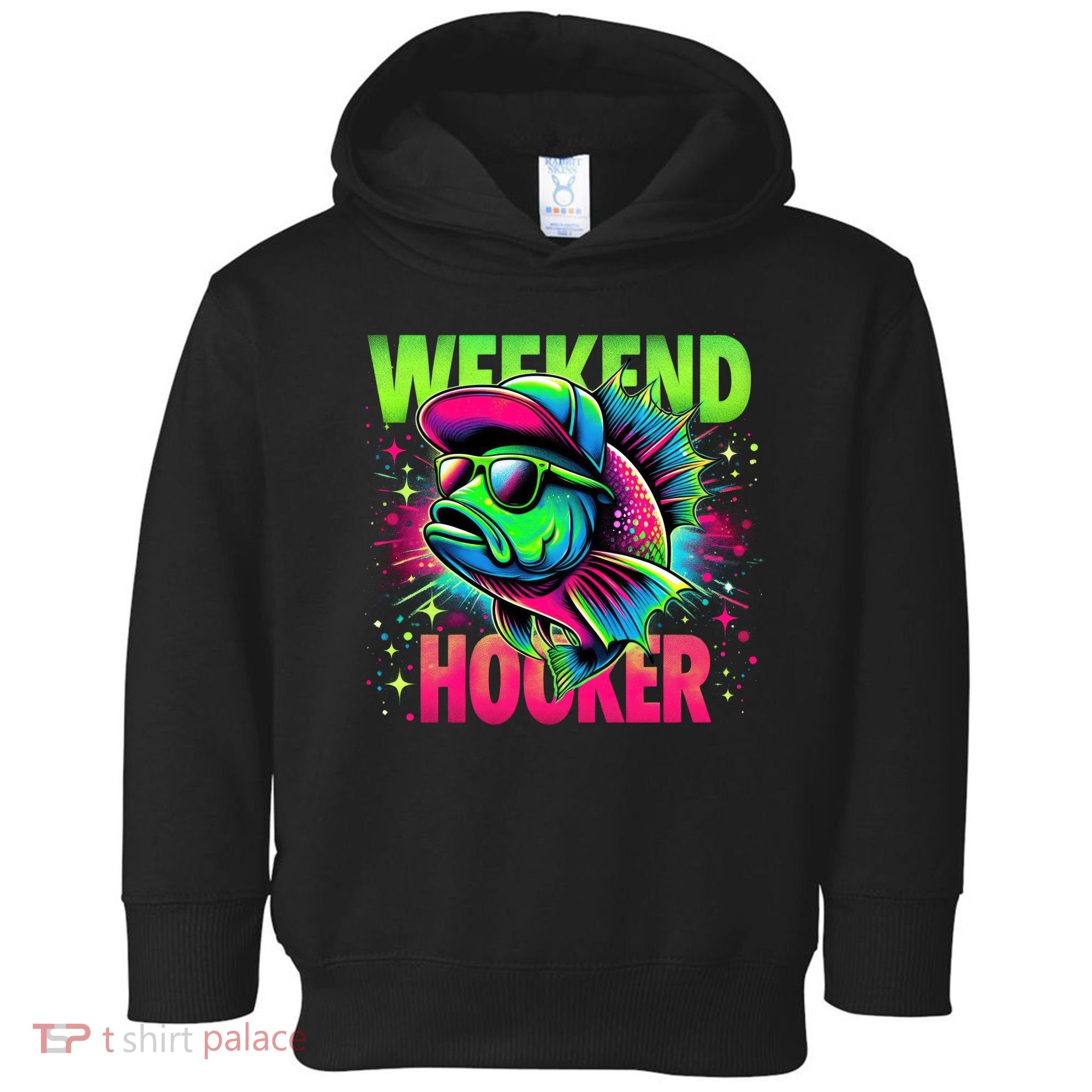 Weekend Hooker Funny Fish Toddler Hoodie