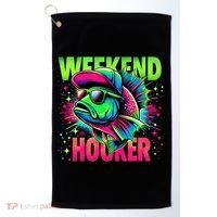 Weekend Hooker Funny Fish Golf Towel thumb 0