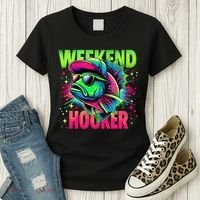 Weekend Hooker Funny Fish Women's T-Shirt thumb 3