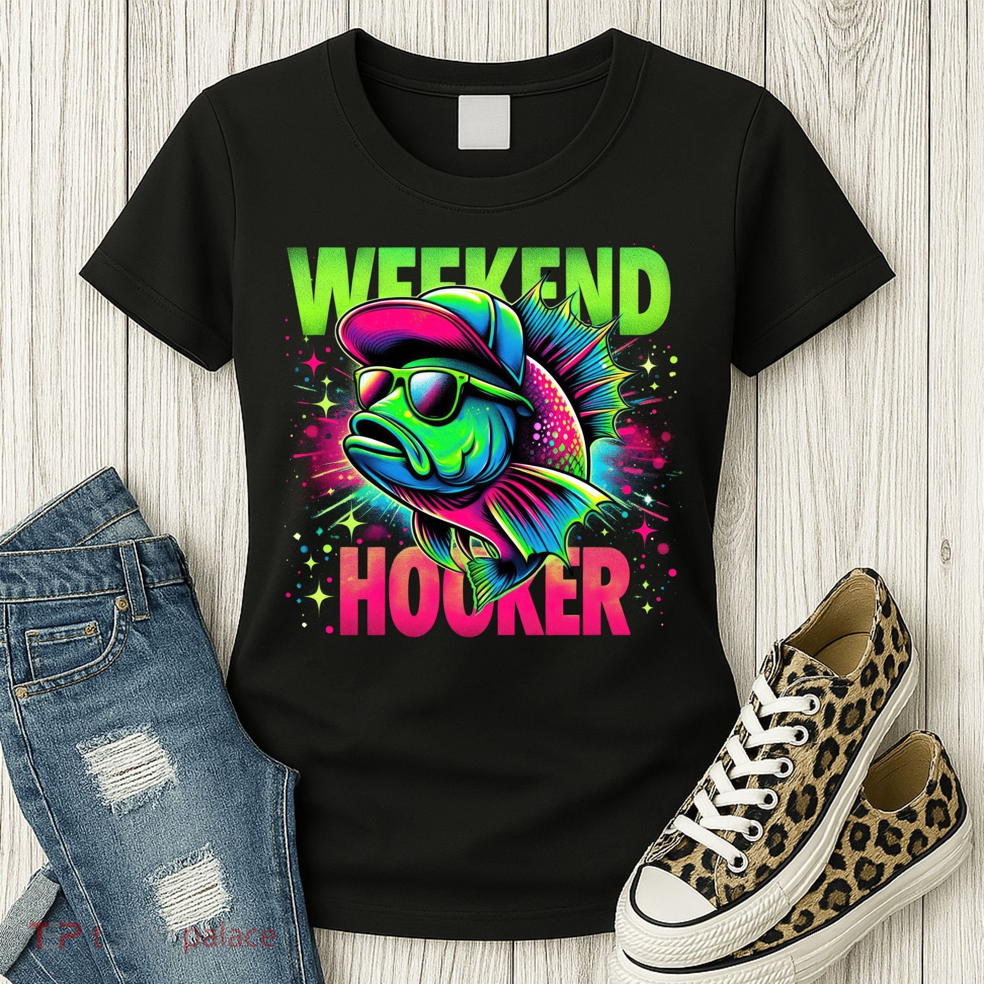 Weekend Hooker Funny Fish Women's T-Shirt