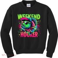 Weekend Hooker Funny Fish Kids Sweatshirt thumb 0